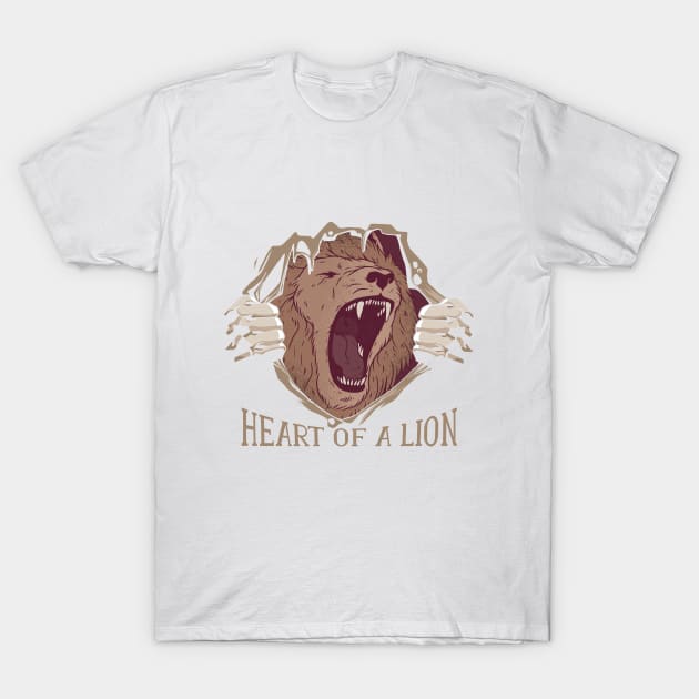 heart of a lion T-Shirt by D.O.A